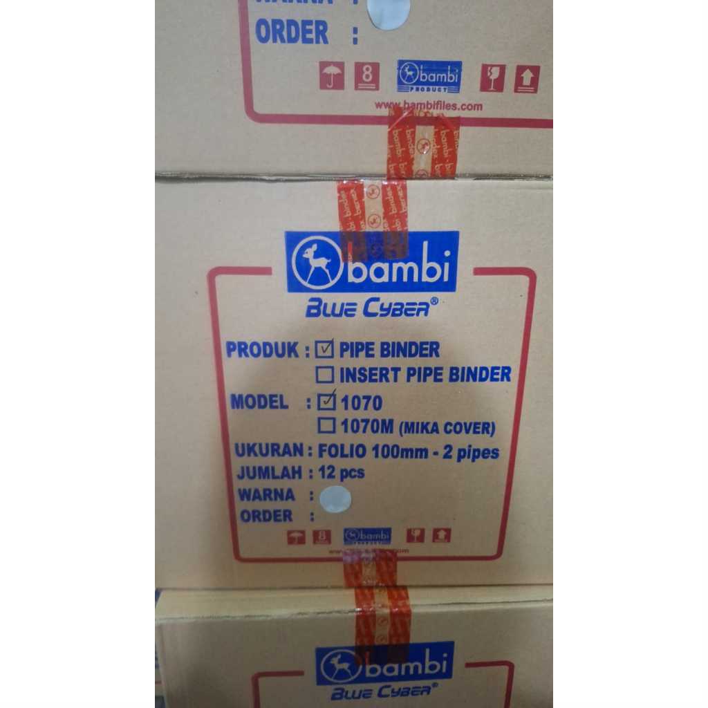 

Ordner Pipe Binder With Full Spine 4 Colour Labels FC 100mm # 1070 KING JIM ( 1 DUS 12 PCS )