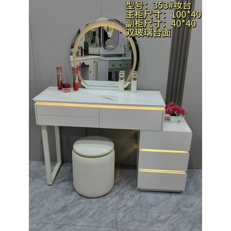 Meja Rias Import Mewah Granit Marmer bahan PVC