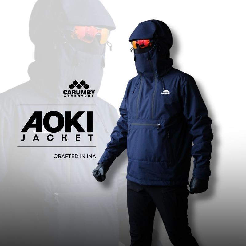 Jaket Gunung Gorcore Carumby AOKI Navy DFCT Sale Uk XL