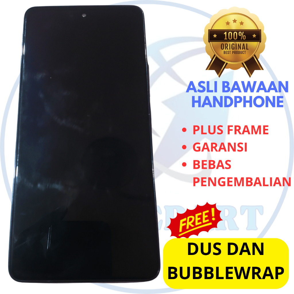 lcd samsung A52 original copotan - SUPER AMOLED - plus frame - a52 4g - a52s - a52 5g - finger ON