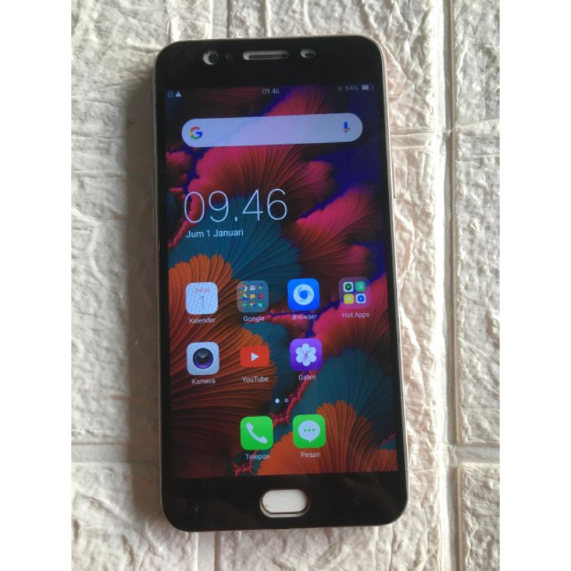 Hp bekas / Hp second Oppo F1S Ram 2 GB Internal 32 GB, Hp + cas normal siap pakai