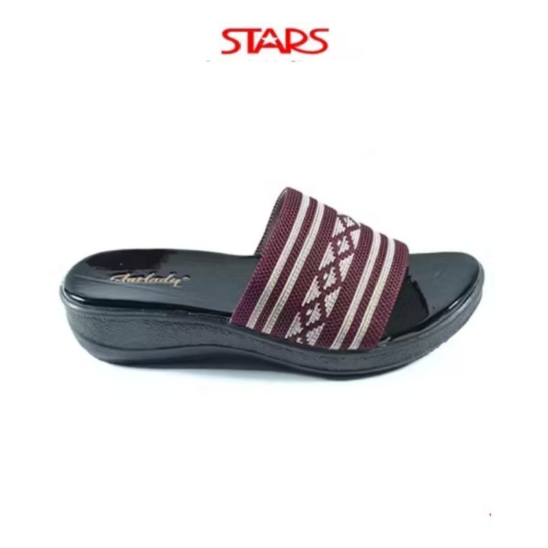 STARLADY sandal wedges wanita Delisa maron