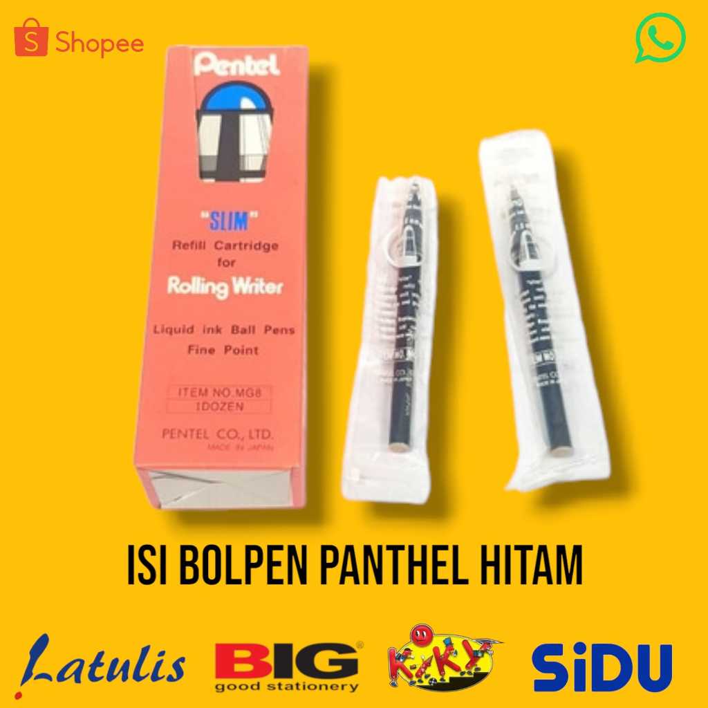 

Isi Pulpen Penthel isi 6pcs