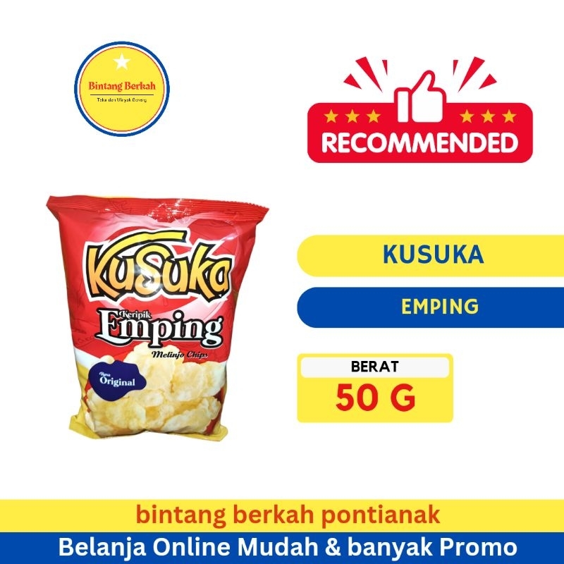 

Kusuka Keripik Emping rasa Original 40 g