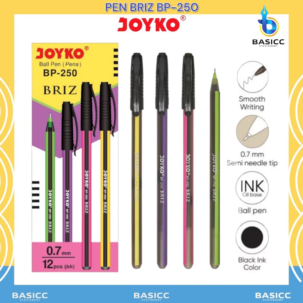 

Joyko Bolpoint BP-250 Briz 0.7mm | @ 1Ktk=12Pen