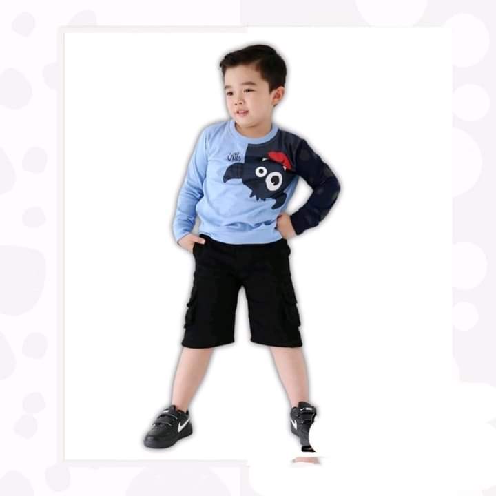 Celana pendek cargo anak cowok 5-12 tahun