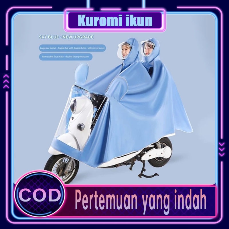 {Rumah Xiaomi} Jas hujan kendaraan listrik berkualitas tinggi yang baru ditingkatkan, jas hujan kain