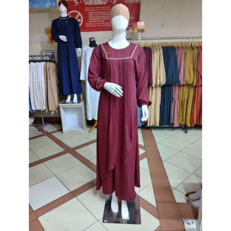 TERBARU GAMIS PAYET WANITA MODEL REMPEL DADA BAHAN YORIS PREMIUM/DRESS SYARI WANITA DEWASA REMAJA BU