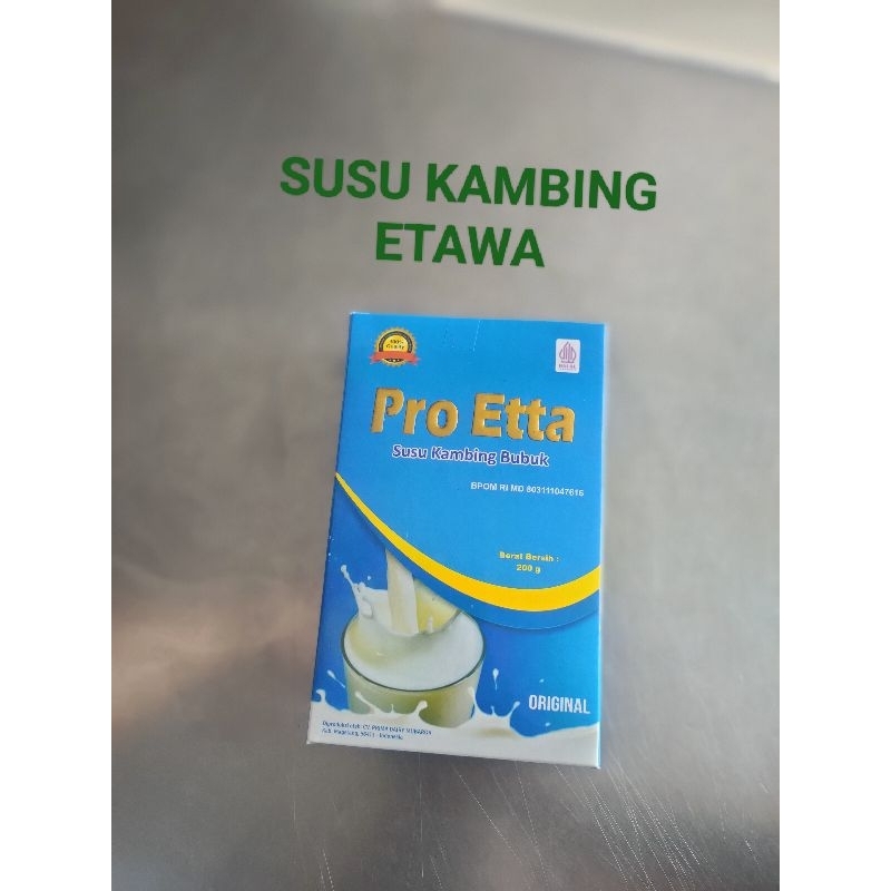 Susu Kambing Etawa Bubuk Pro Etta 200gram Mengatasi Migren Vertigo Tekanan Darah