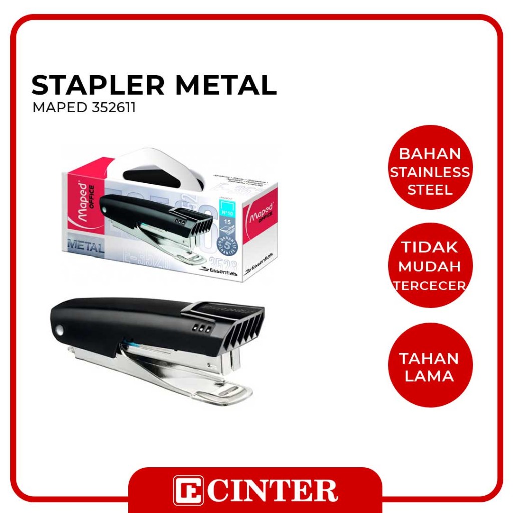 

MAPED - HEKTER / CEKREKAN / JETREKAN / ESSENTIALS METAL POCKET STAPLER NO.10 352611