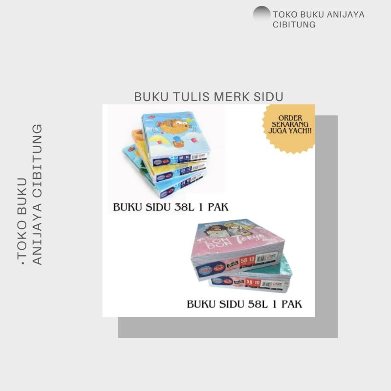 

BUKU TULIS MERK SIDU / BUKU TULIS BERKUALITAS