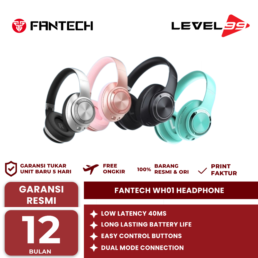 FANTECH WH01 BLUETOOTH WIRELESS Headphone