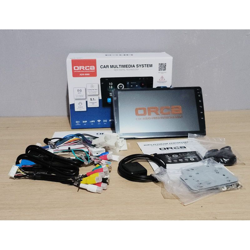 ORCA STANDAR SERIES RAM 4/128GB NFC head unit android orca ukuran 9"
