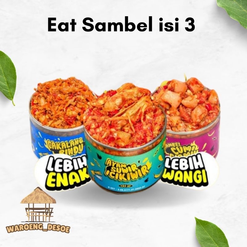 

Paket Hemat Isi 3 Eat Sambel Mix Varian