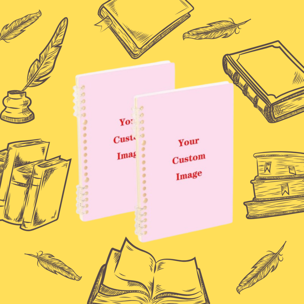 

Notebook Custom - Notes Hardcover A5 Spiral HVS Bergaris isi 50 Minimum 100 Buku - Souvenir