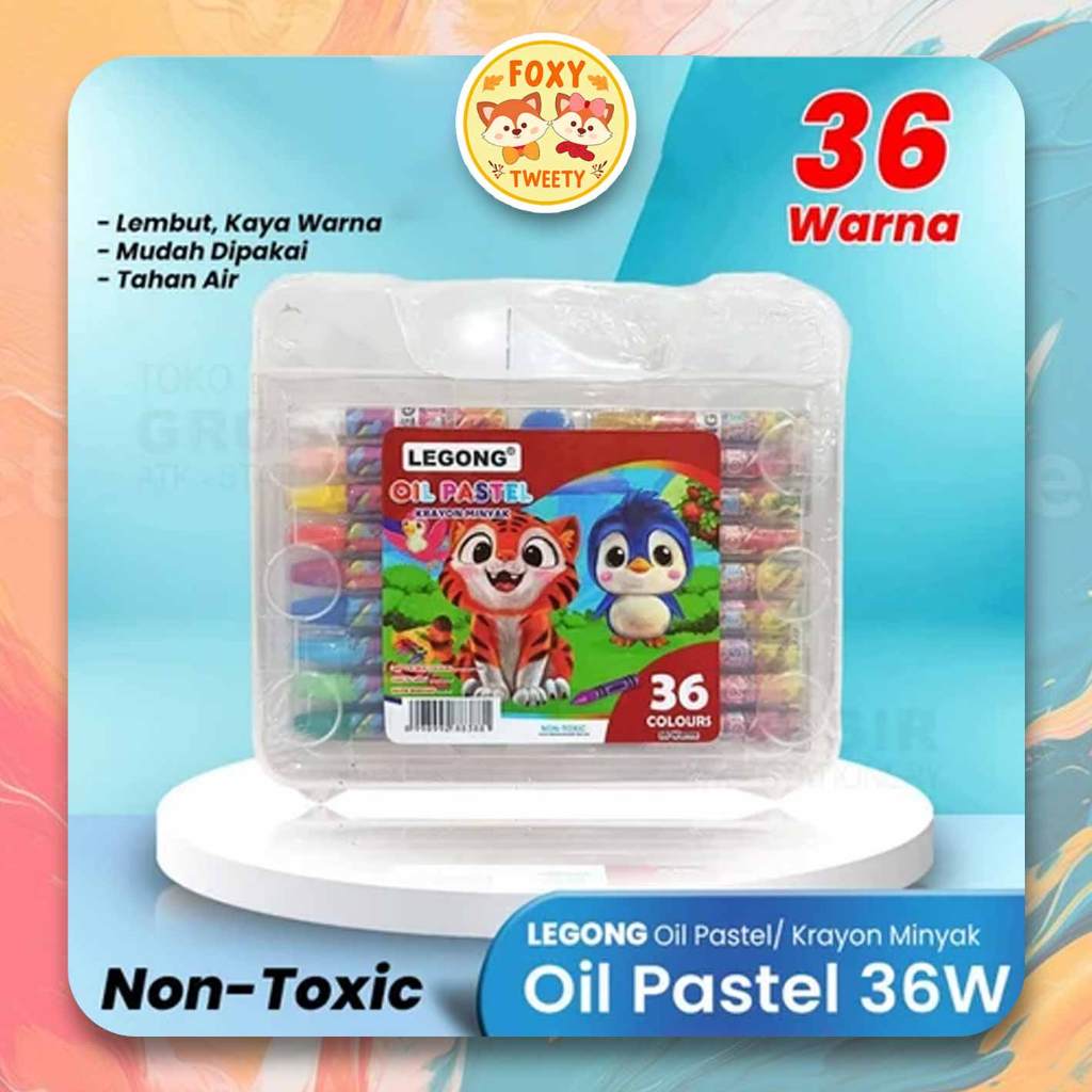 

Crayon Legong 36 Warna / Oil Pastel Krayon Minyak Legong