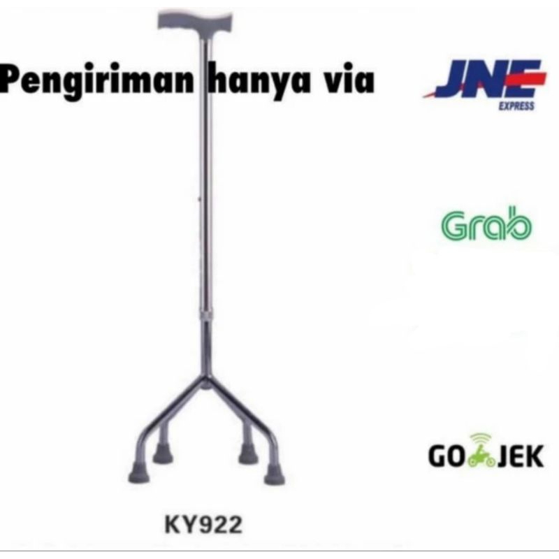 Tongkat Lipat Kaki 4 - Alat Bantu Jalan Lansia Tongkat Kaki 4
