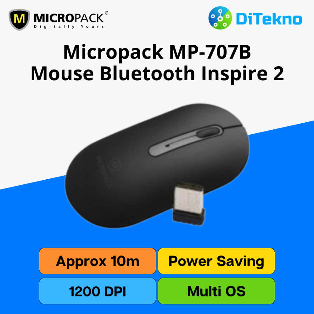 Mouse Bluetooth Micropack MP-707B Inspire 2