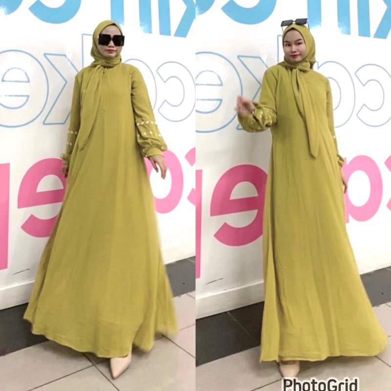 COD NAURA SET HIJAB SEGI4 TERBARU ORIGINAL GAMIS SET HIJAB
