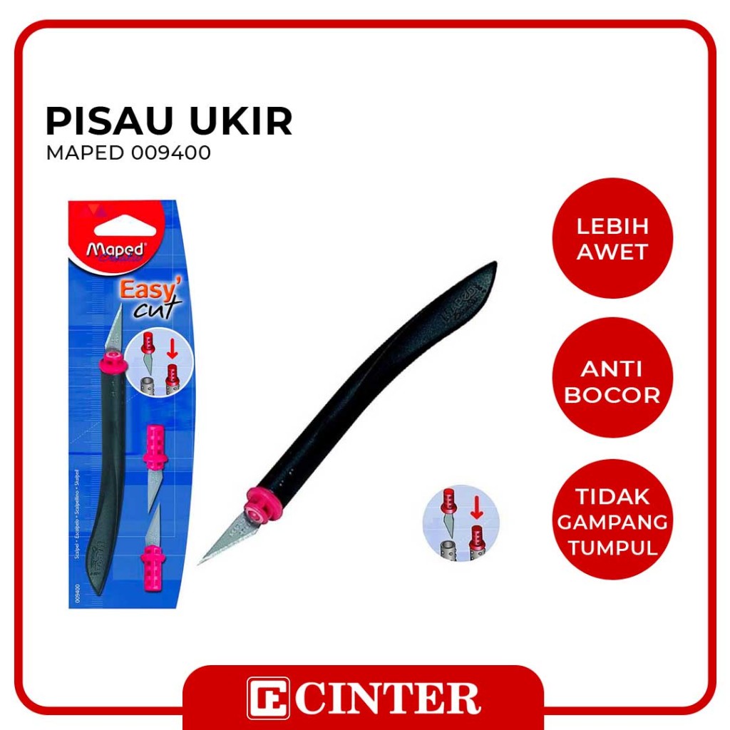 

MAPED - CUTTER / PISAU KECIL / SCALPEL EASY CUT BLISTER 009400