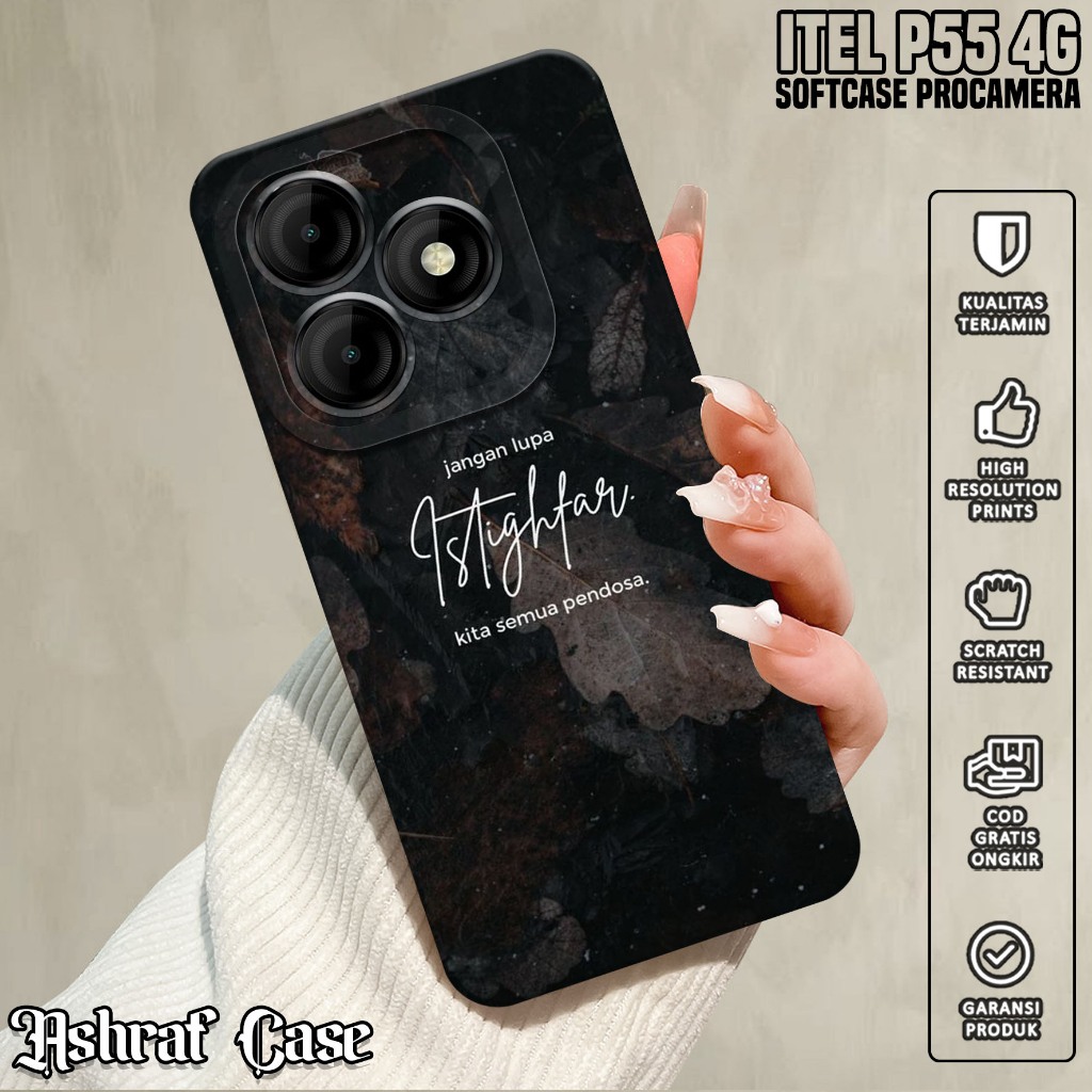 Casing ITEL P55 4G - Casing Hp ITEL P55 4G ( QUOTES ) Silikon Hp ITEL P55 4G - Softcase Hp ITEL P55 