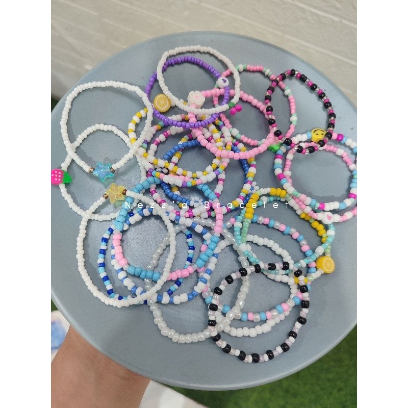 Paket Gelang manik manik | Gelang manik korea | korean bracelet | Gelang manik manik | paket gelang 