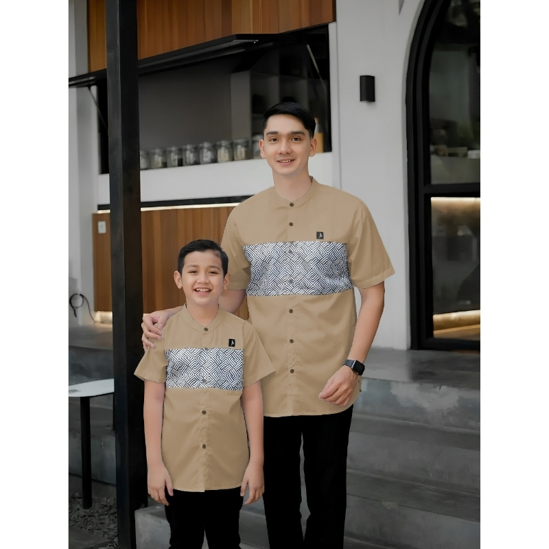 Koko Kurta Couple Ayah Dan Anak Laki Laki Terbaru Kombinasi Batik