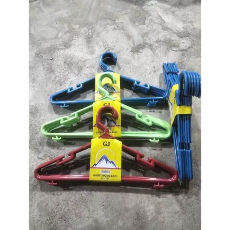 Gantungan Baju Plastik LIDI Dewasa MERK RANDOM Hanger Plastik Lidi Dewasa Gantungan Baju Plastik Dew
