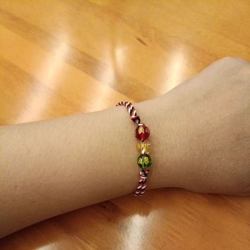 NEW KRISTAL Gelang Tridatu NEW KRISTAL Mantra Tibet Asli KHAS BALI AURA REZEKI KEMAKMURAN KEBERUNTUN