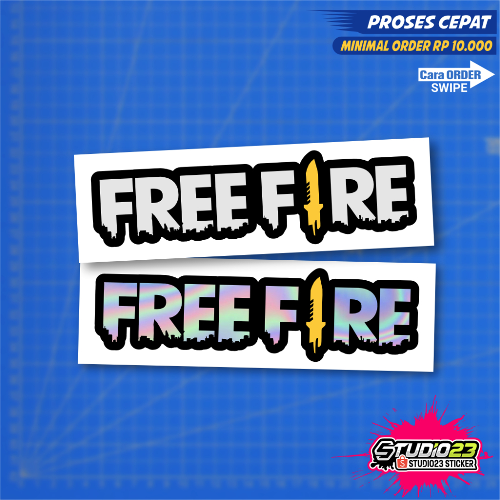 

Stiker Free Fire Hologram pelangi, Stiker FF, Cutting Sticker murah
