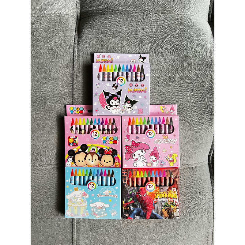 

(Joyiess) Crayon mini isi 12pcs | Crayon Anak Karakter