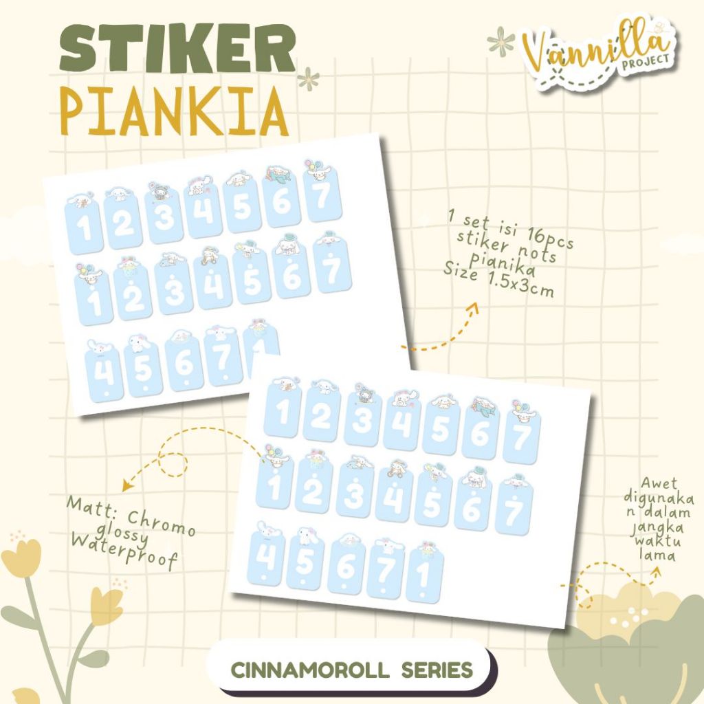 

Stiker Pianika CINNAMOROLL sticker pianika not piano tuts pianika not pianika