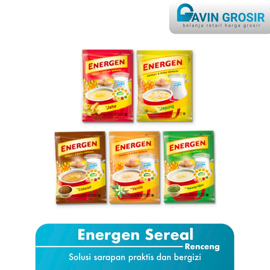 

Energen Rasa Vanilla Renceng 10 Sachet @32 Gr BARU