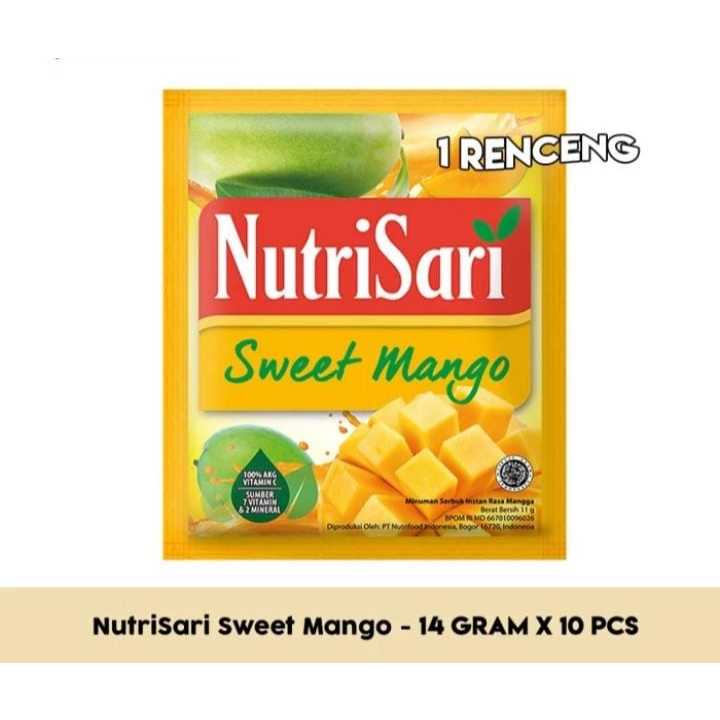 

Nutrisari Sweet Mangga 1 Renceng / Nutrisari Sweet mango 1 renceng