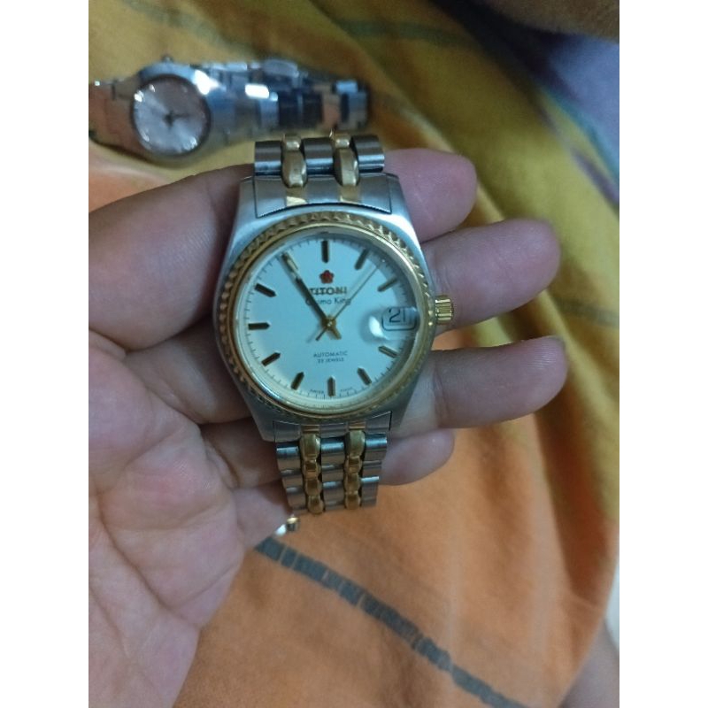 jam tangan Preloved original titoni cosmo king automatic 25 jewels