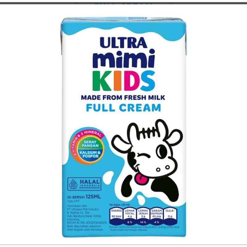 

Ultramimi Kids Susu UHT Full Cream 125ml