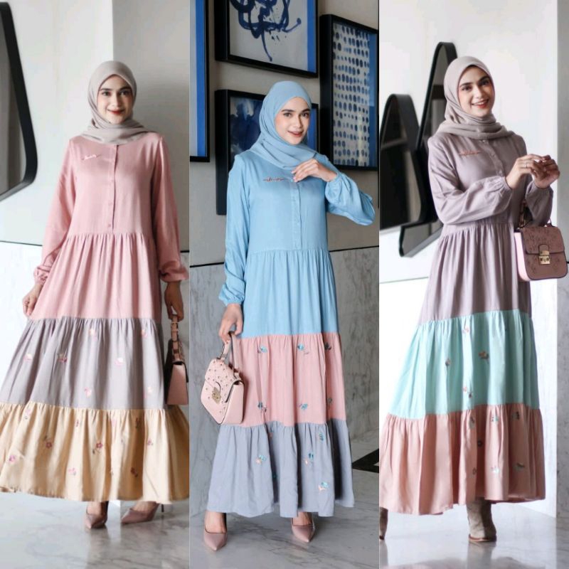 Gamis Dannis terbaru kode terbaru A240315/Abaya Dannis terbaru 2024 ORI