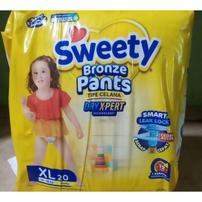 1 Ball/ 20pcs Pempers Sweety bronze S,M,L,XLEcer&Glosir#pempers murah #sweety bronze pants , silver 