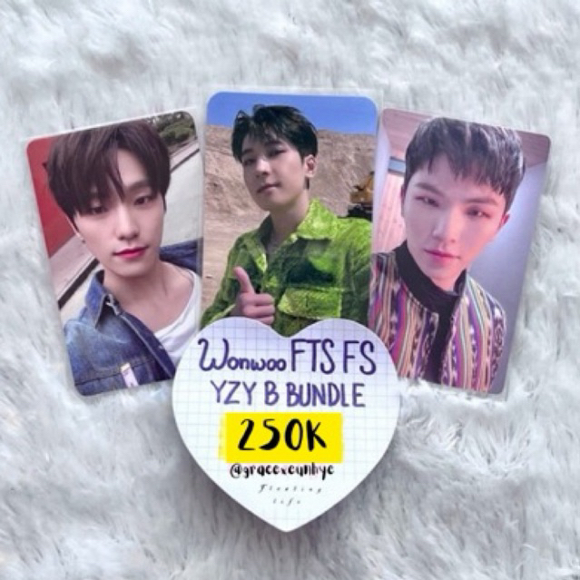 WONWOO FTS Face the sun FS YZY B pc photocard seventeen bundle