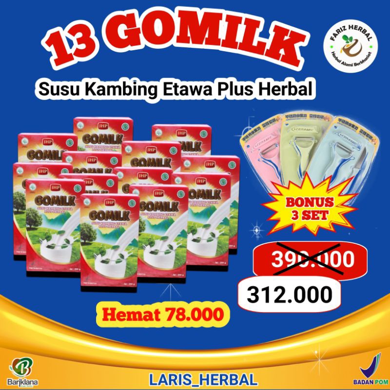 

PAKET HEMAT 13 DUS GOMILK BONUS 3 SET PISAU I NYERI SENDI I ASAM LAMBUNG I PARU-PARU I SESAK NAFAS