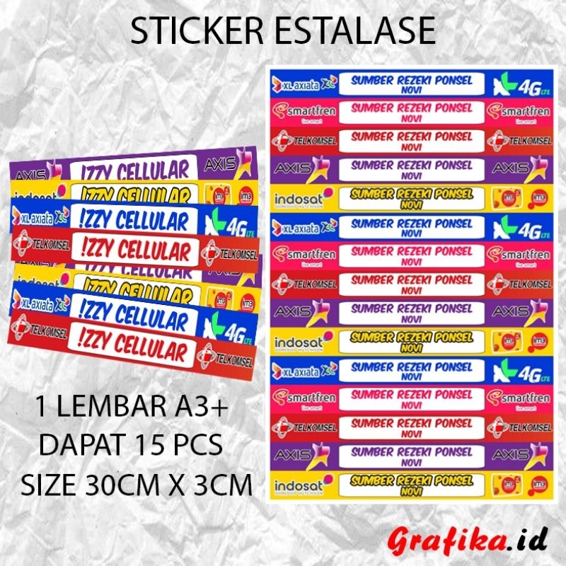 

COD STICKER ESTALASE KONTER