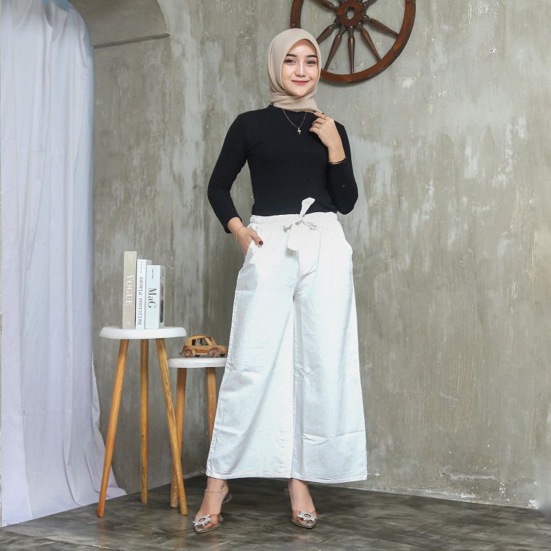 KULOT JEANS WASHED WANITA / KULOT WANITA