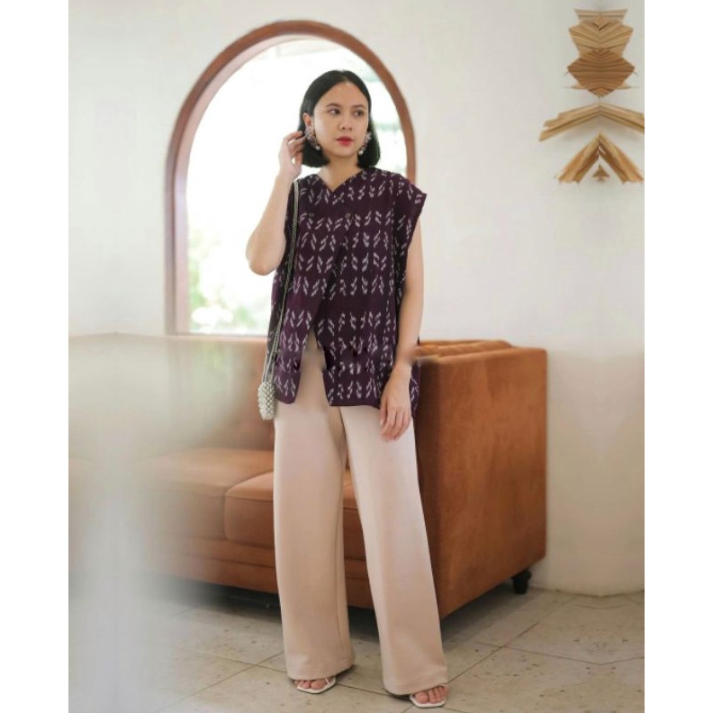 KODE A94G VEST TENUN HANDMADE  VEST TENUN ETHNIC VEST KERJA ETHNIC ROMPI TENUN ETHNIC ROMPI KERJA ET