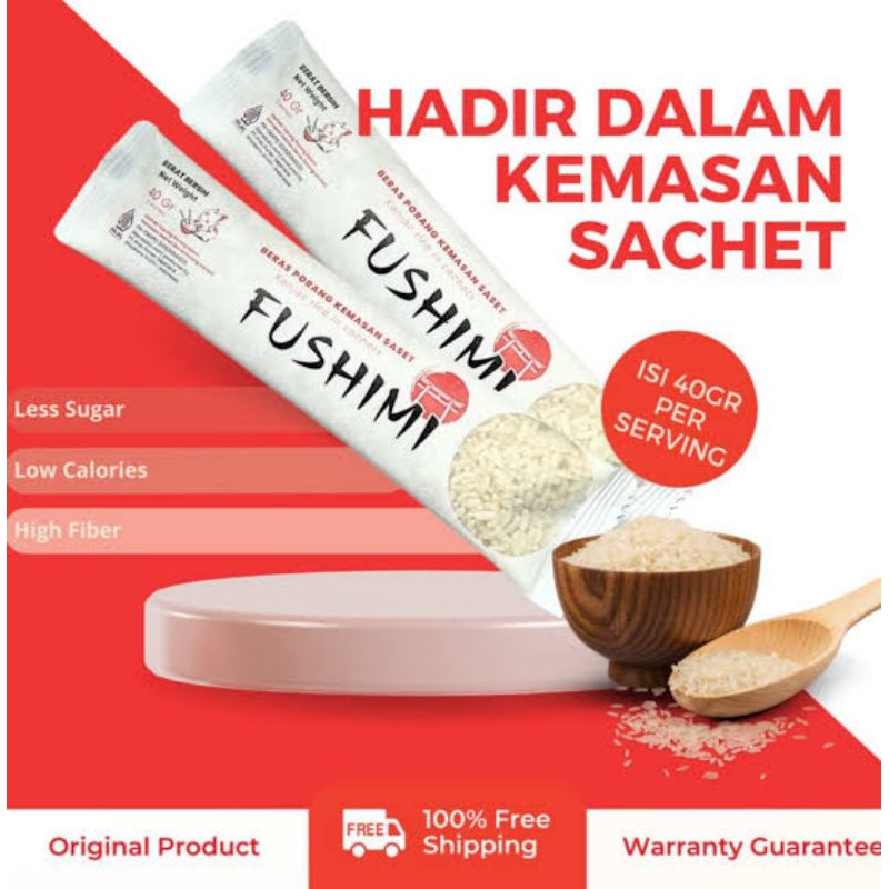 

FUSHIMI Beras Porang Sachet Box 40grm/ isi 6Pcs