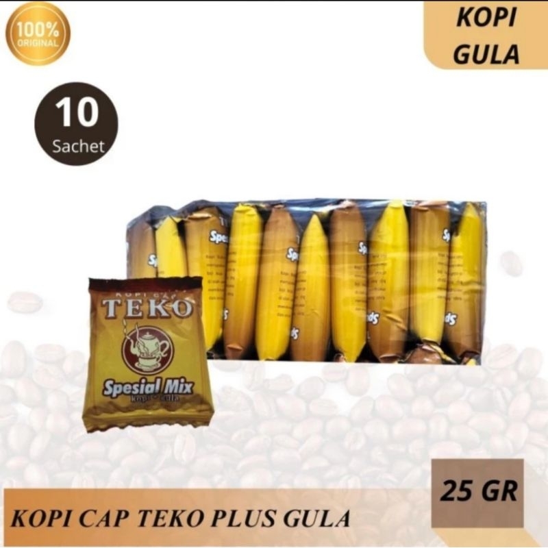 

Kopi CAP TEKO SPESIAL MIX 25g Khas Bogor (10sachet)