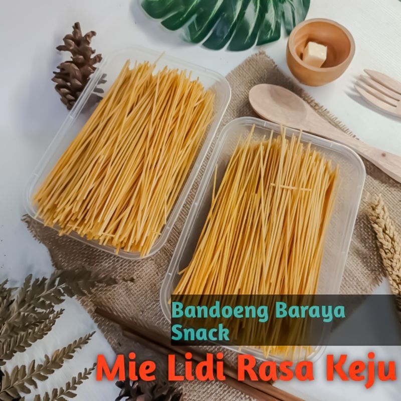 

Mie Lidi Jadul Rasa Keju Kemasan 500ml Bandoeng Baraya Snack