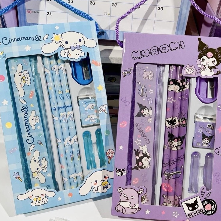 

Ready Menarik Set Stationery paket alat tulis anak cocok untuk souvenir atau hadiah ulang tahun anak set alat tulis paket ulang tahun birthday anak study karakter kartun 8in1 5in1 dompet 7in1 hadiah lomba sanrio my melody cinnamonroll kuromi