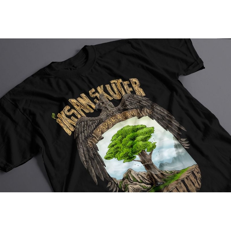 T-Shirt Merchandise iksan skuter | Sadar Alam | Kaos Unisex