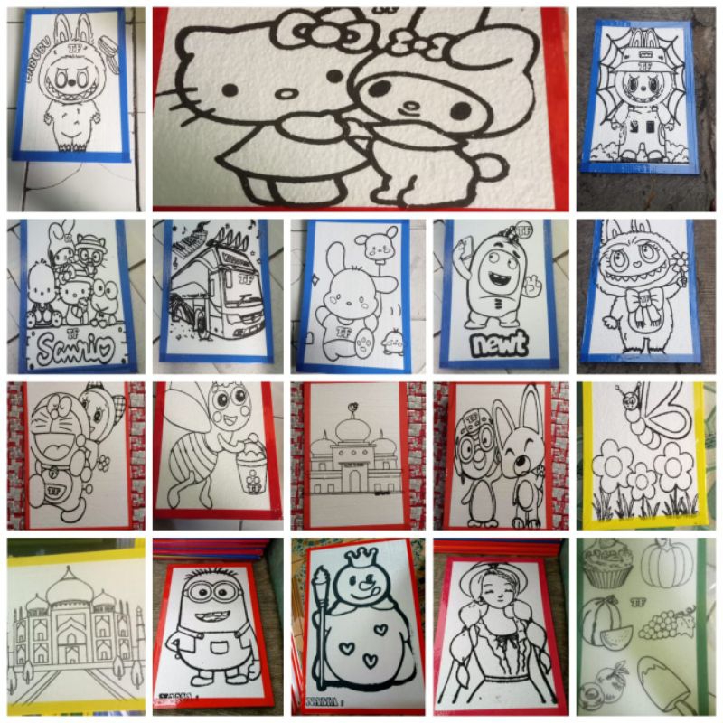 

TERMURAH PAKET USAHA 100 PCS LUKIS STAYROFOAM