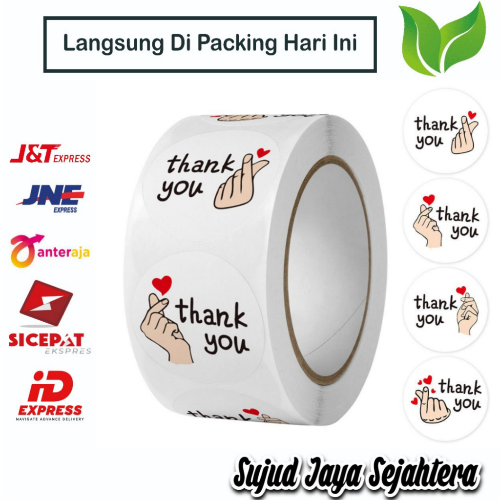 

01. STICKER THANK YOU STICKER TERIMA KASIH (MODEL BESTIE 1) 1 ROLL ISI 500 PCS TINGGAL KUPAS DAN TEMPEL